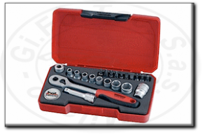 Catalogo Chiavi a Bussola: Assortimenti in Cassetta di Bussole ed Accessori  Professionali con Attacco Quadro 1/4 - Serie Chiavi a Bussola  Professionali Teng Tools - Utensileria Gi.Fo.Tec. - Milano